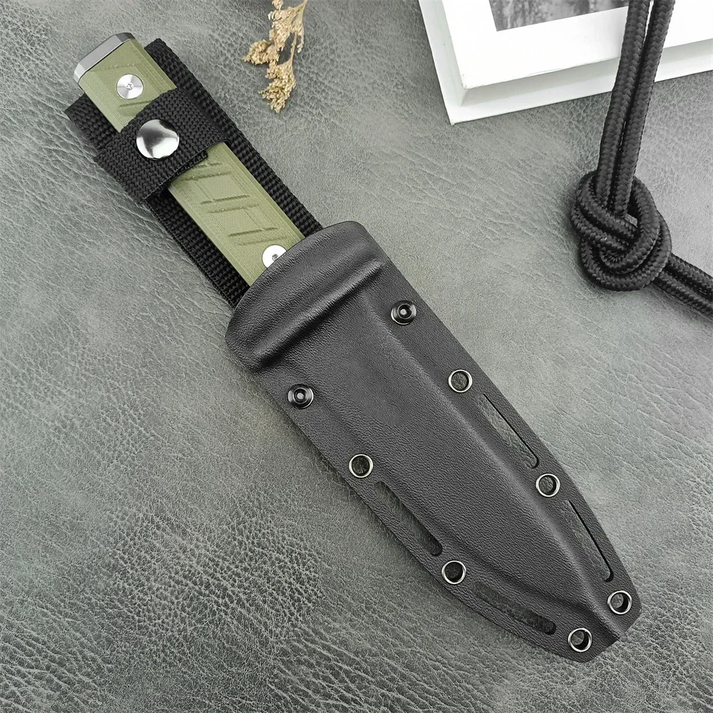 Z/T 0006 Outdoor multi-purpose camping survival rescue hunting tool Military fixed blade G10 Bushcraft EDC straight knife