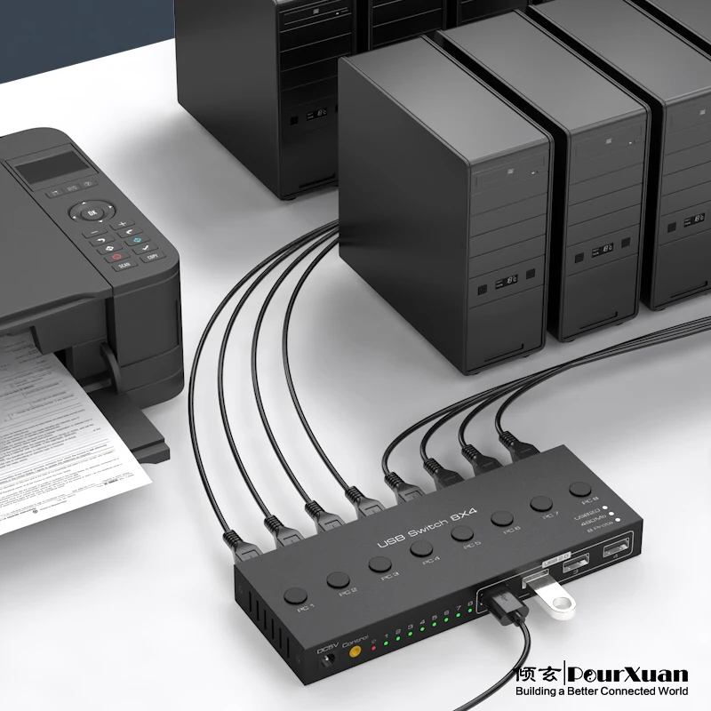 Imagem -06 - Switch-hub em Usb 2.0 Hub Divisor Portas Extensor Múltiplo para Laptop Computador Impressora Disco de u km