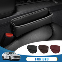 For BYD Atto 3 Yuan Plus Dolphin EA1 Atto 2 SEAL KING Song Plus DM i Car Seat Gap Organizer Storage Box Leather Accessories