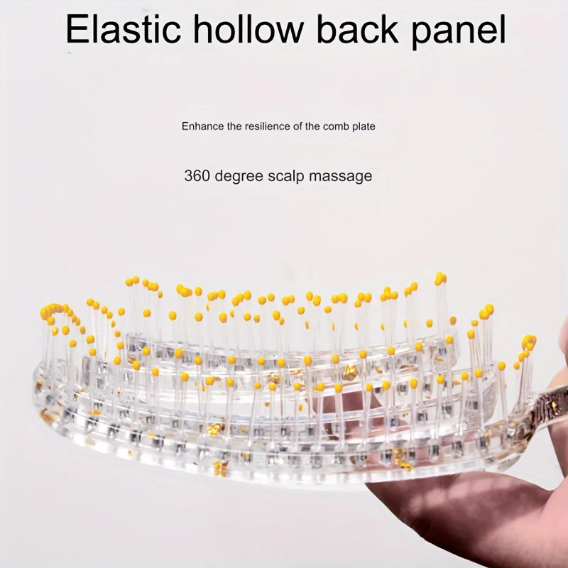 Hollow transparent girl hairdressing flower dot mosquito coil comb