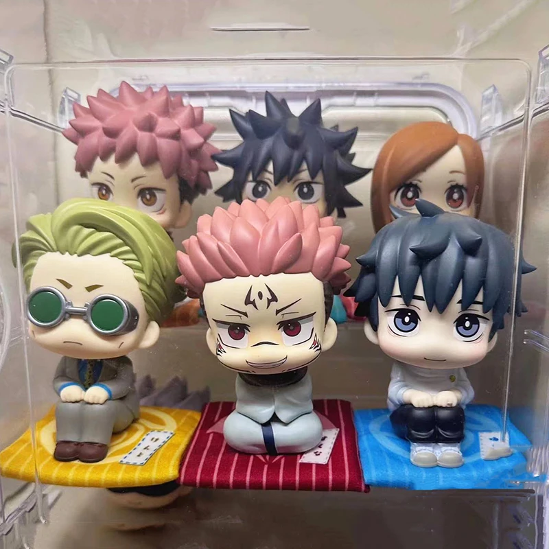 Anime Ryomen Sukuna Figure Cute Nanami Kento Action Figures Jujutsu Kaisen Okkotsu Yuta Model Q Version Pvc Figurine Doll Toys