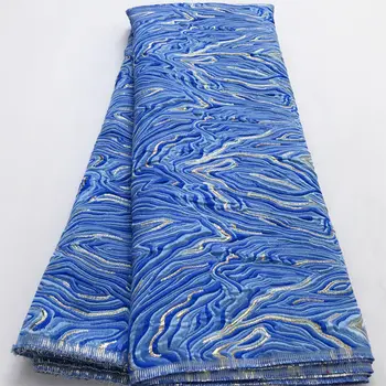 白色奢華非洲提花蕾絲布料 2025 最新尼日利亞錦緞蕾絲布料,適用於晚宴舞會奢華女士禮服縫紉 10 最佳銷售 奢華蕾絲 - №5