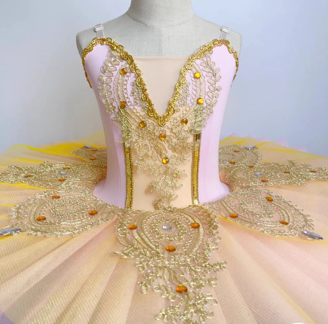 เด็กผู้ใหญ่มืออาชีพ TUTU หญิง Sleeping beauty ประสิทธิภาพชุด Swan Lake TUtu gauze tutu ชุดเวที