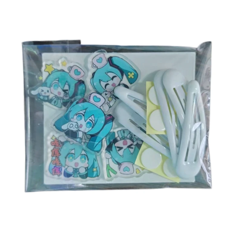 Neue Hatsune Miku Haarspange Cartoon Niedliche Anime Mode Kreative Kawaii Zweidimensionale Mädchen-Herz Pony-Seitenklammer Freundesgeschenk Spielzeug