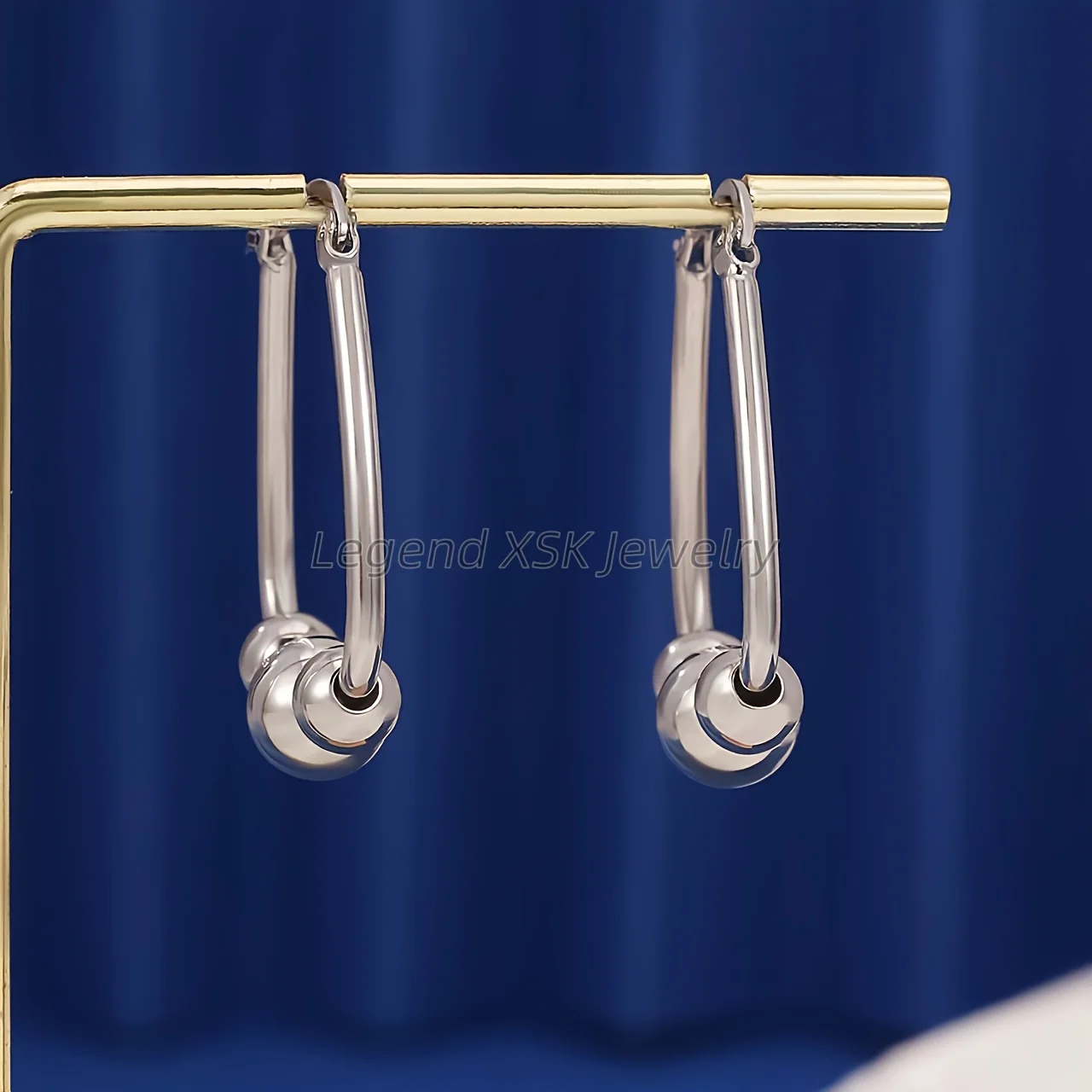 Beaded Hoop Earrings with Pendant for Women, Perfect Gift for Festivals & Friends