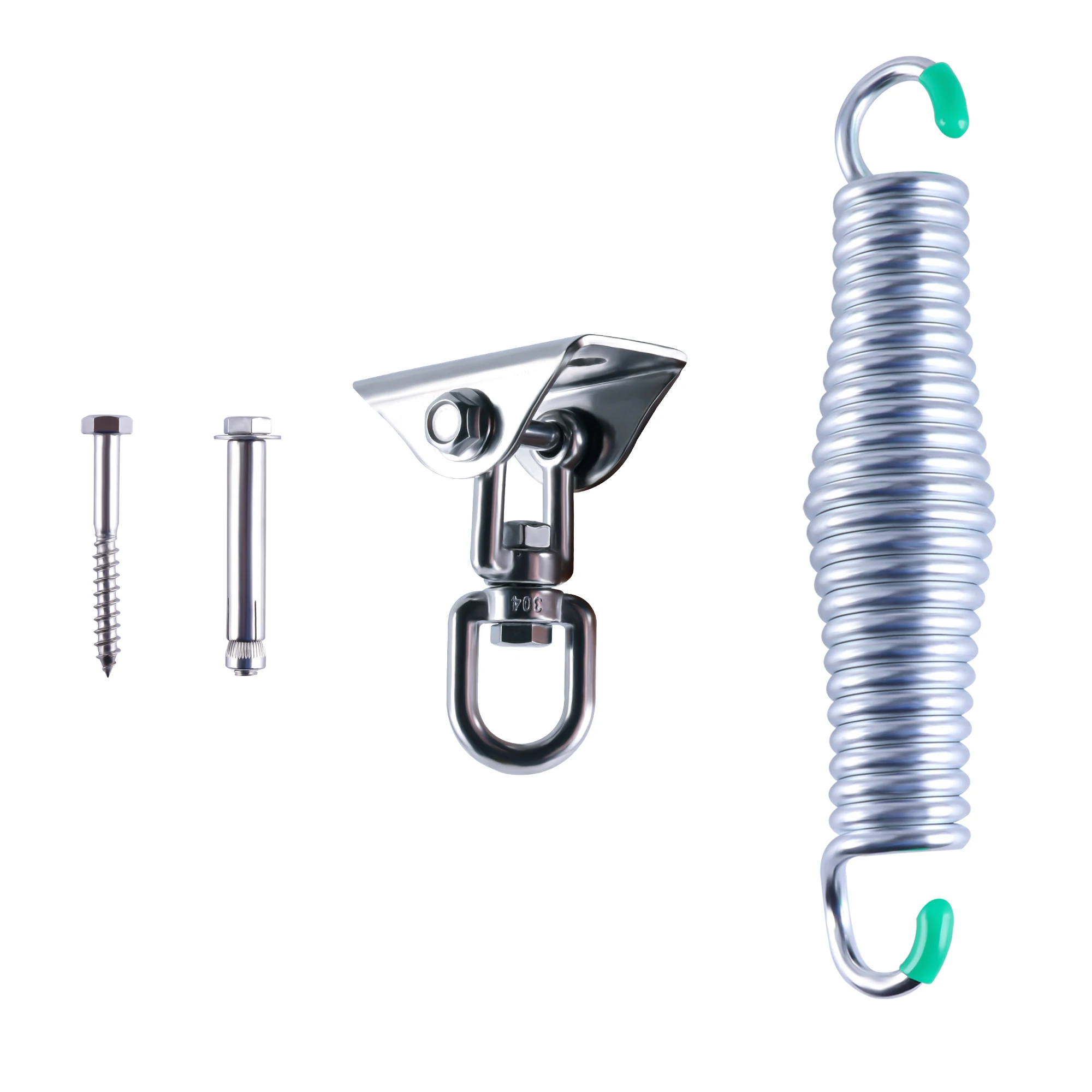 2 Pcs 2 Sets Of Swing Hook Kits Swing Springs Heavy Duty 2 Pcs 304 Stainless Steel Swing Hook