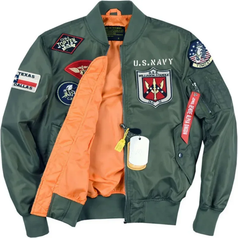 top GUN Cosplay Costumes Maverick Men's Air Force Pilot Jacket Adult Unisex Cool Coat