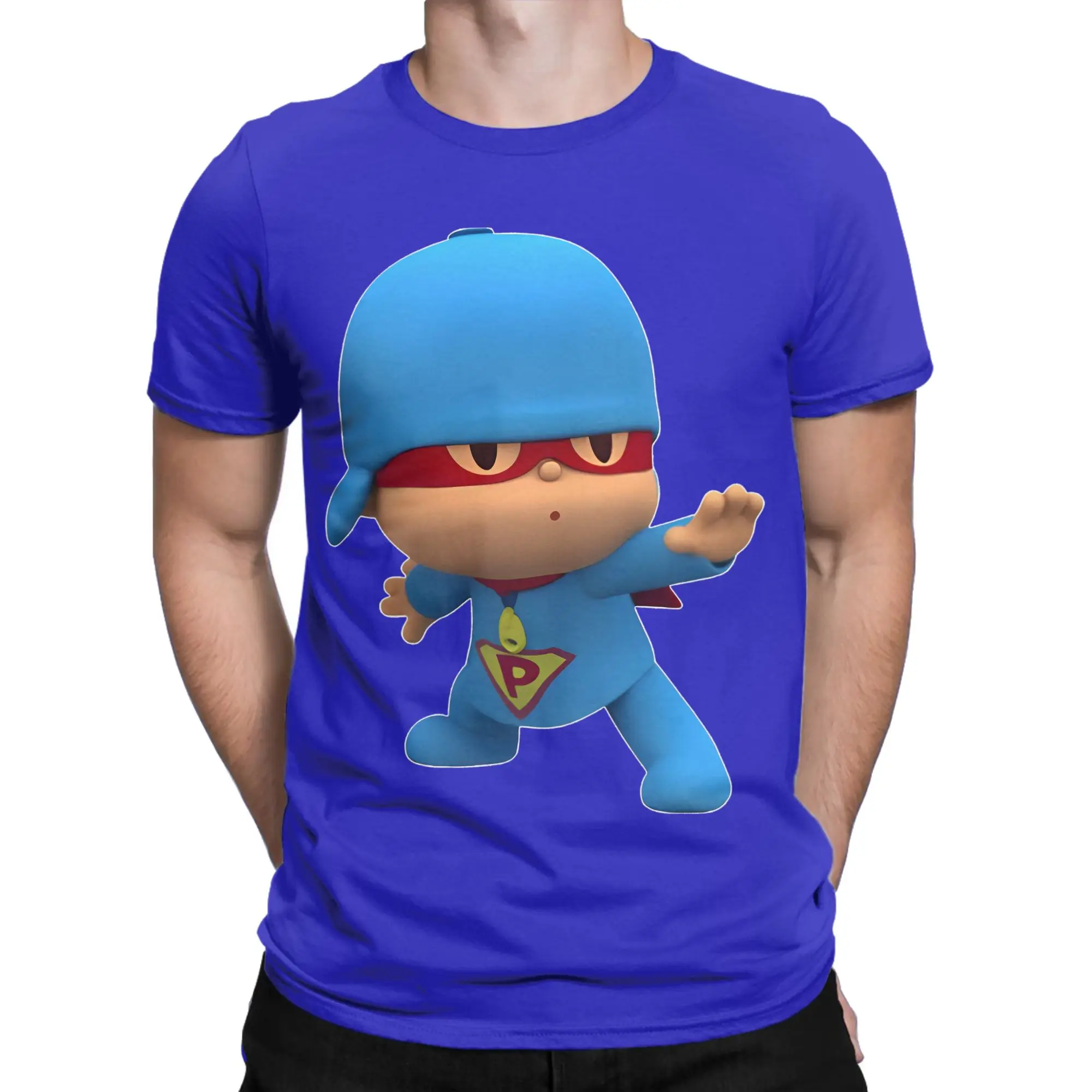 Super Pocoyoed Tshirts For Men Women Cotton Tops Hip Hop O-neck Short Sleeve