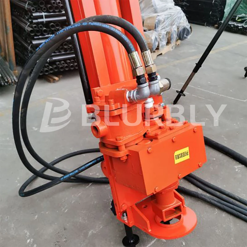 HQD70 Cheap Small Borehole Portable DTH Rack Drill Rig Pneumatic Simple ROCK Drill Rotary Gold Mine Drilling Rig