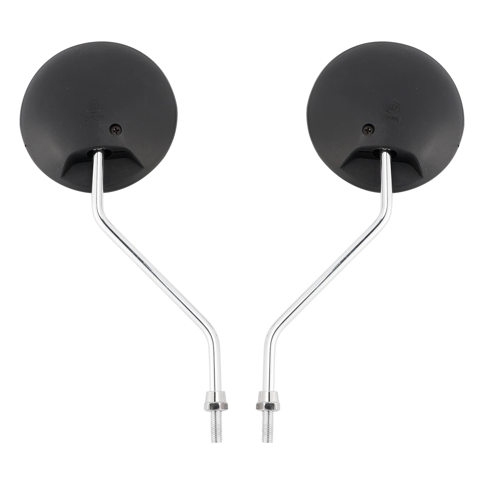 Conjunto de espelho redondo preto para Honda NA NC NQ NX SE TG50 Express Spree Gyro Elite 50