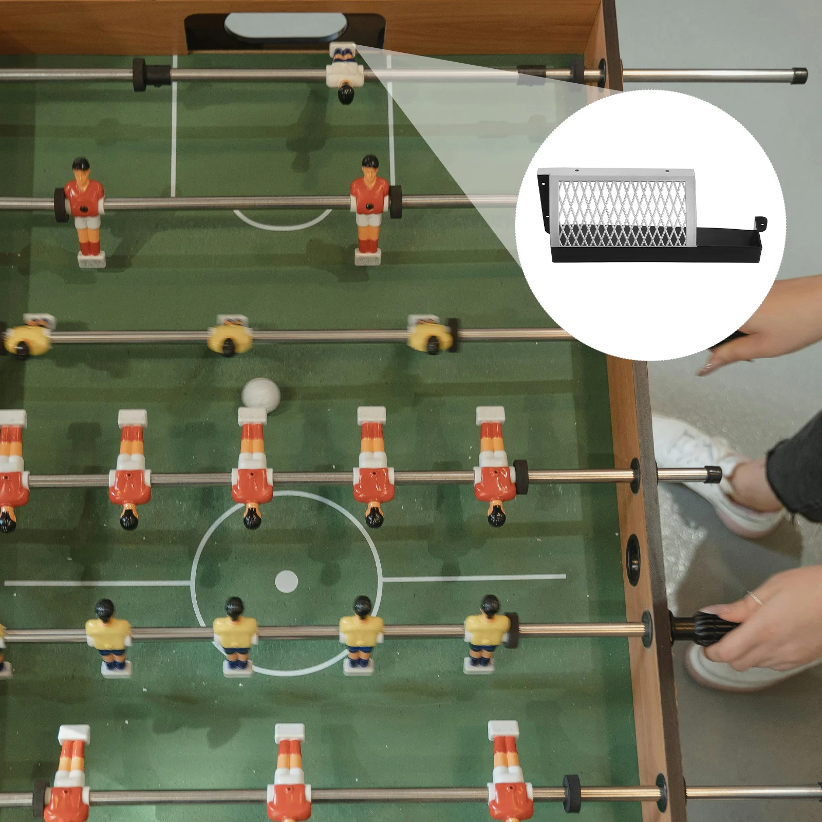 

Foosball Table Parts Football Box Plastic Mesh Ball Storage Family Bonding Durable Compact Parent Child Interaction Mini Soccer