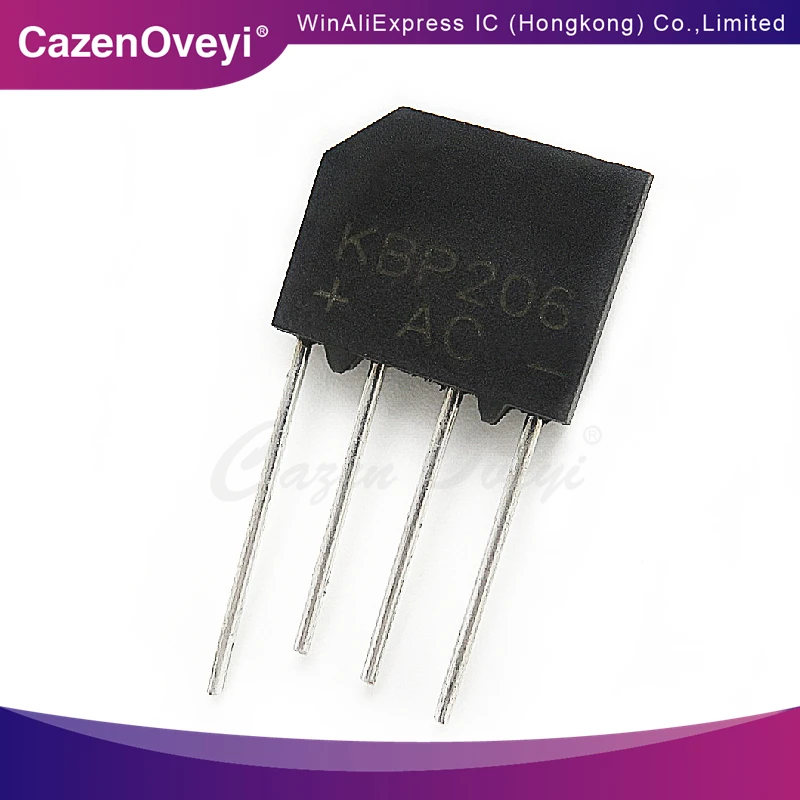 KBP206 206 ZIP-4, 1 Pc