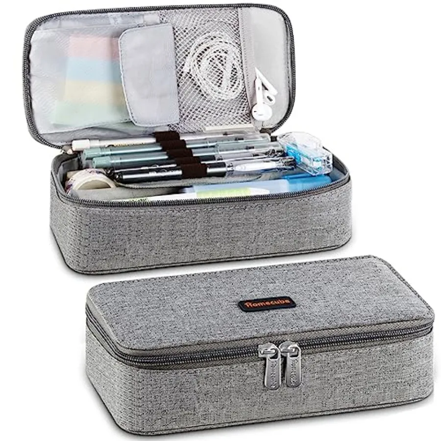 

Pencil Case Capacious Pen Pencil Holder Box Makeup Pens Pouch Oxford Cloth Bag Large Storage Stationery Organizer with Zipper f