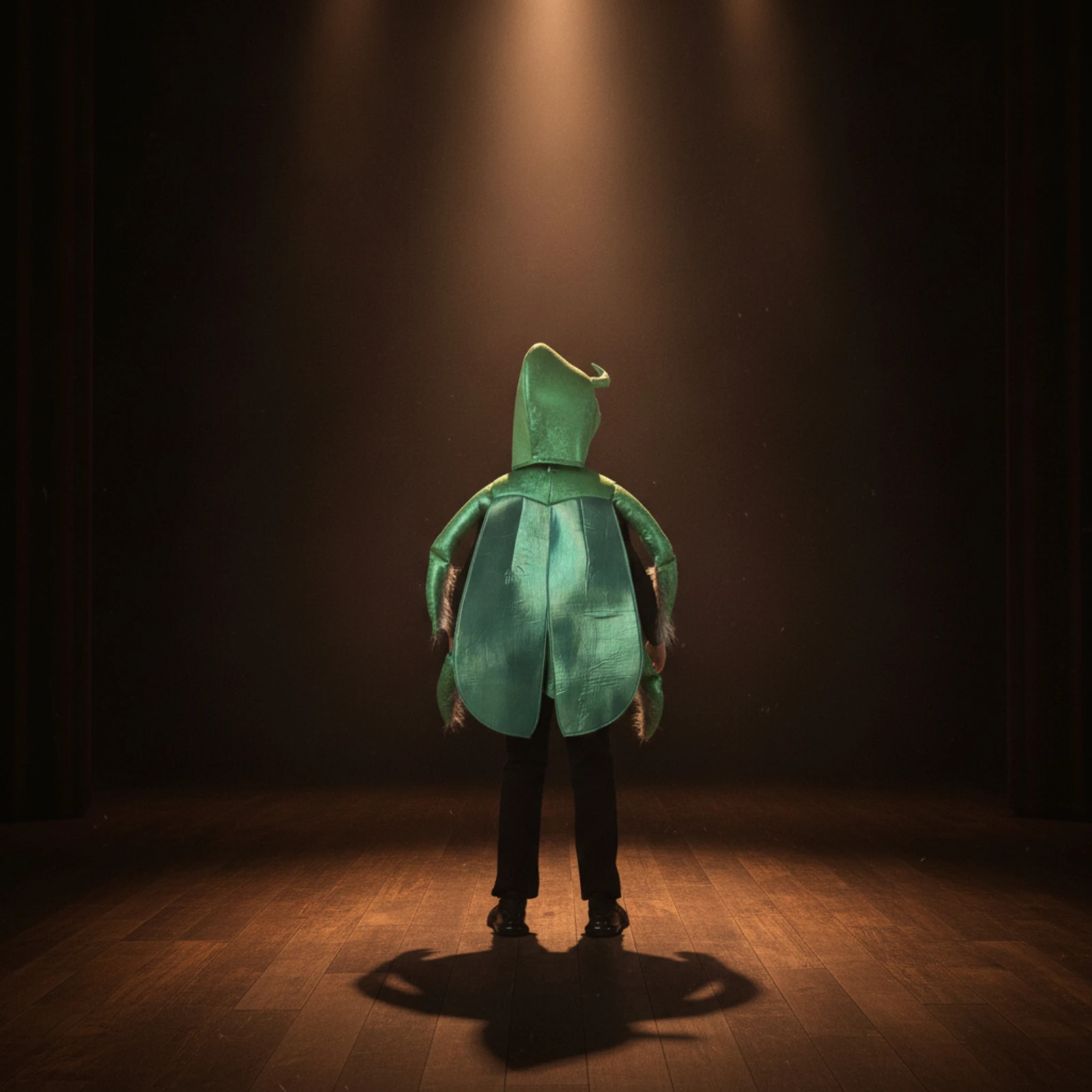 Beetle Costume Segmented Costume with Hood Cosplay Outfit Easy to Wear One-Piece Comfortable for Children
