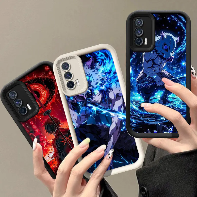 Anime Demon Slayer Phone Case For VIVO V30 X80 X90 X100 Pro V29 V40 Y100 Y02 Y17 Y22 Y76 S Y03 Y21 Y27 Y28 Y35 Y36 Y72 Y75 Y78