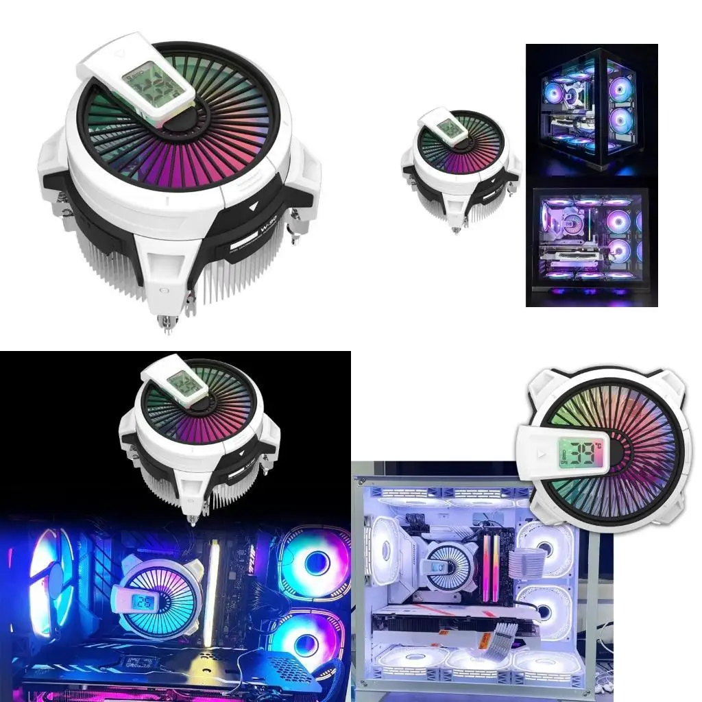 

Вентилятор охлаждения CPU Y1UB с мониторингом температуры и динамическим 90 -миллиметровым вентилятором ARGB, оптимизированный с