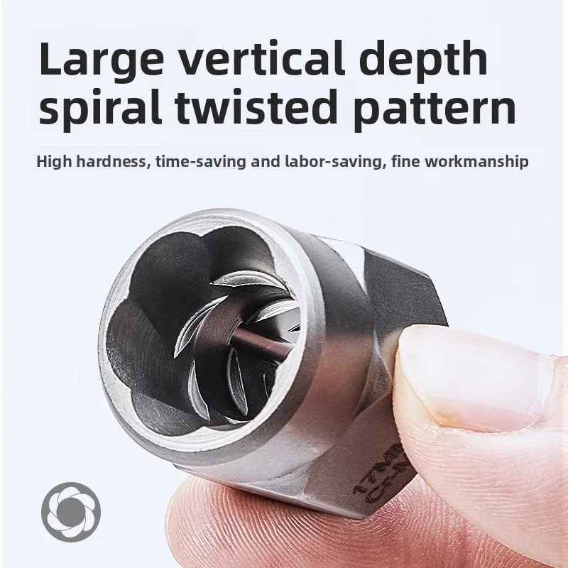 

2025 14 Pieces Damaged Bolt Removal Tool Impact Bolt & Nut Remover Set Alloy Damaged Bolt Nut Remover Extractor Socket Tool