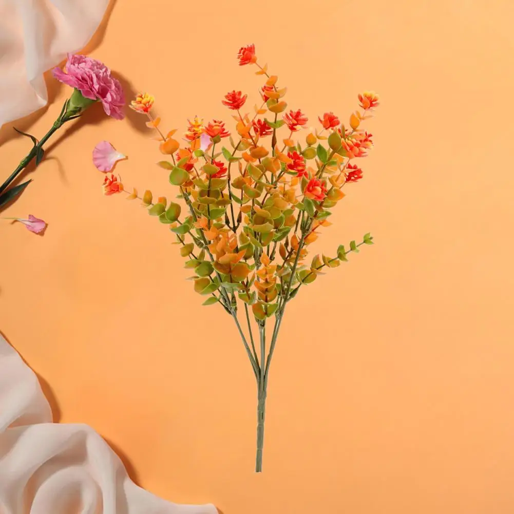 Artificial Flowers with Eucalyptus Leaves Eucalyptus Leaves Fall Artificial Flower for Halloween Harvest Festival Party Home