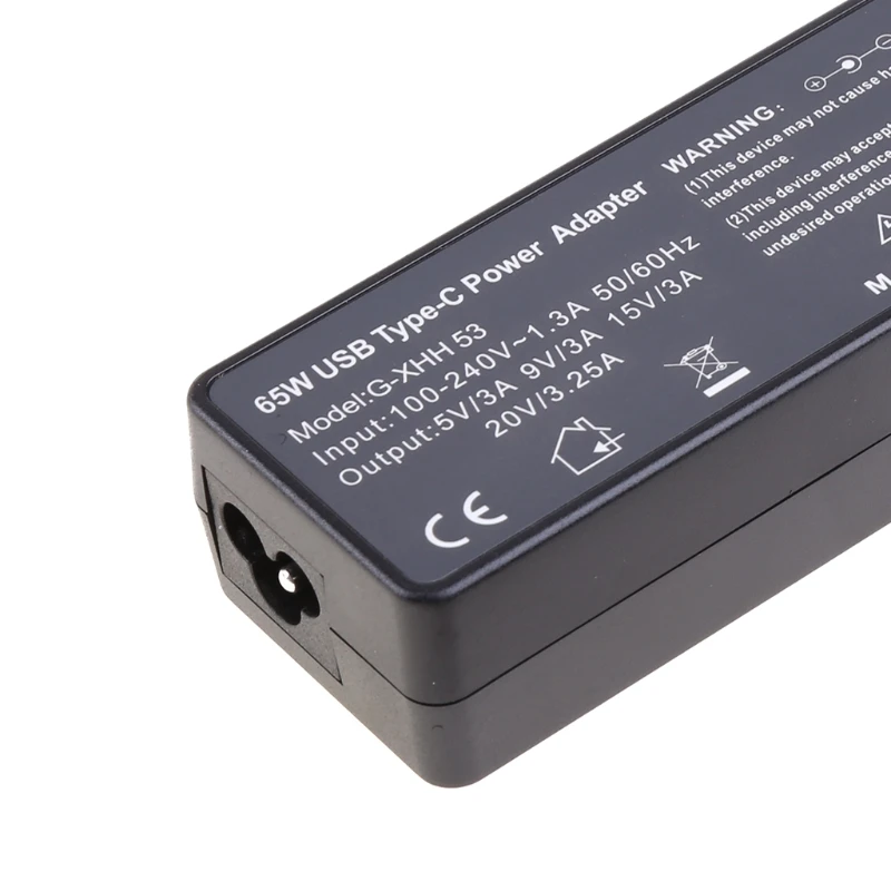 Type C PD 65W USB C 50-60Hz Fast for ThinkPad Power Adapter 20V 3.25A