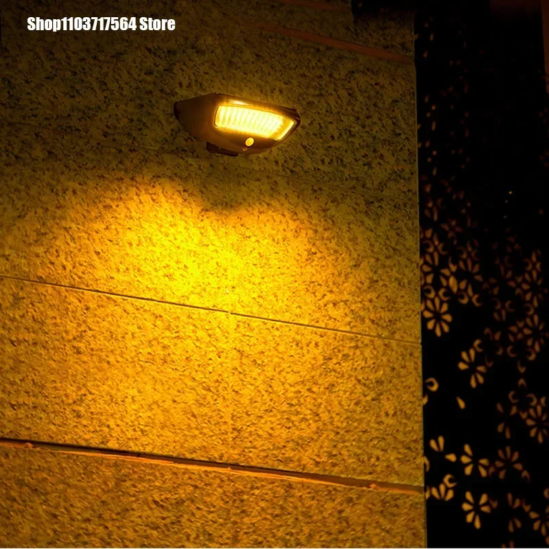 Solar garden lights highlight the household wall aisle human sensing led outdoor wall lights