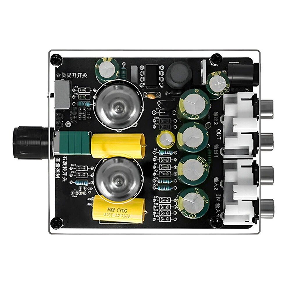 6J3 Tube Preamplifier Board DC12V For Hifi Audio Preamp With 3 Level Gain Switch For DIY Speaker 6J3 Tube Preamplifier