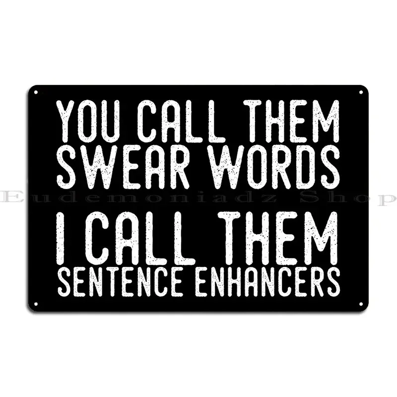 لا تقلص الكلمات ولكن الجملة معزز العلامات المعدنية خمر جدار ديكور تصميم نادي تصاميم تين تسجيل ملصق