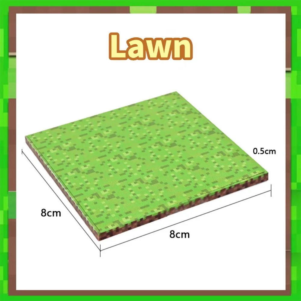 Placa Base Magnética para Mundo de Construcción, Compatible con Mine World, Bloques de Construcción Magnéticos DIY, Juguetes para Niños, Regalo de Navidad, 3.5 Pulgadas