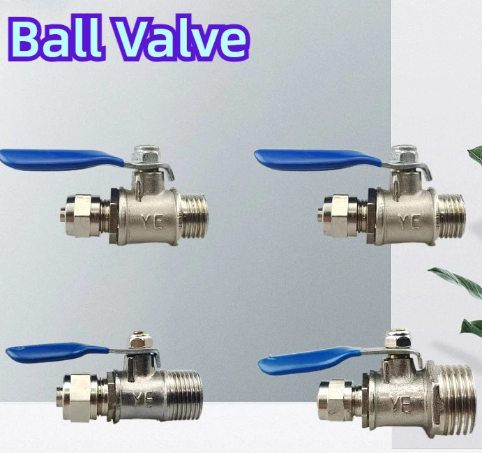 1pcs Ball Valve Copper 1/4