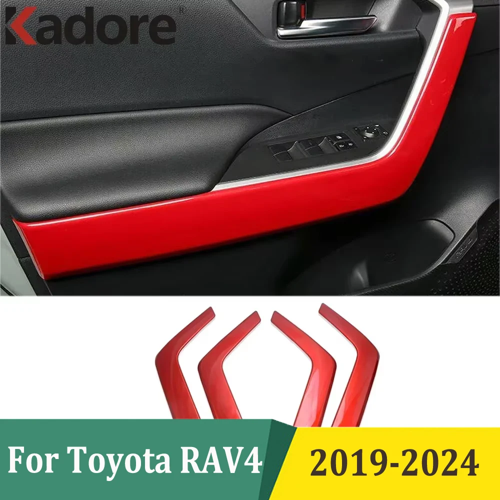 

Для Toyota RAV4 RAV 4 2019 2020 2021 2022 2023 2024 внутренняя дверь, низкий подлокотник, ручка, декоративная крышка, накладка, автомобильные аксессуары