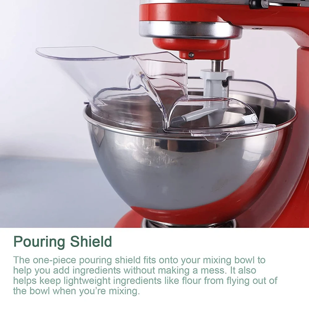 A09G-Pouring Shield Mixer Accessories وقطع الغيار KN1PS W 10616906   متوافق مع مرفق كيتشن إيد