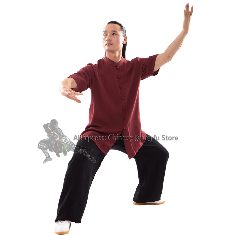 Custom Tailor Tai chi Uniforms Martial arts Kung fu Wushu Suit Wing Chun Jacket and Pants 25 Colors Small Buttons