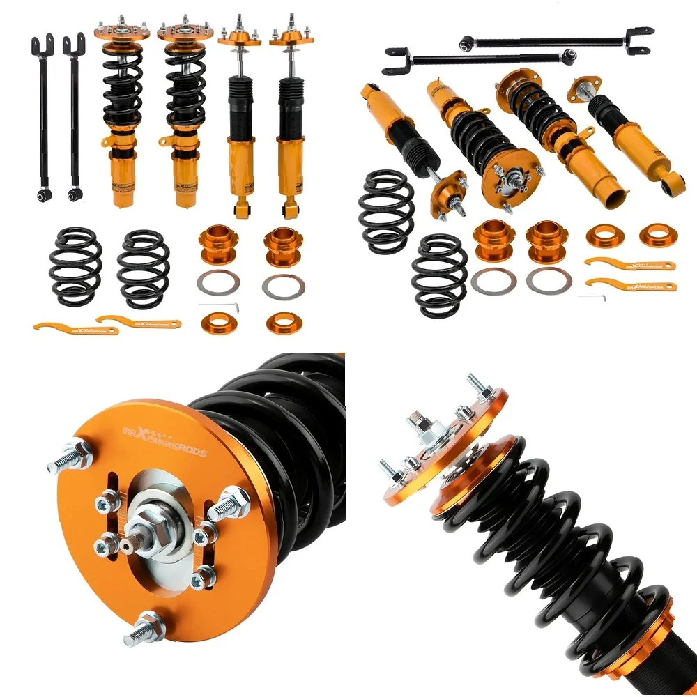 

for BMW 3 E46 Coilovers Kit Adjustable Damper & Height Suspension Shocks 1998-2005