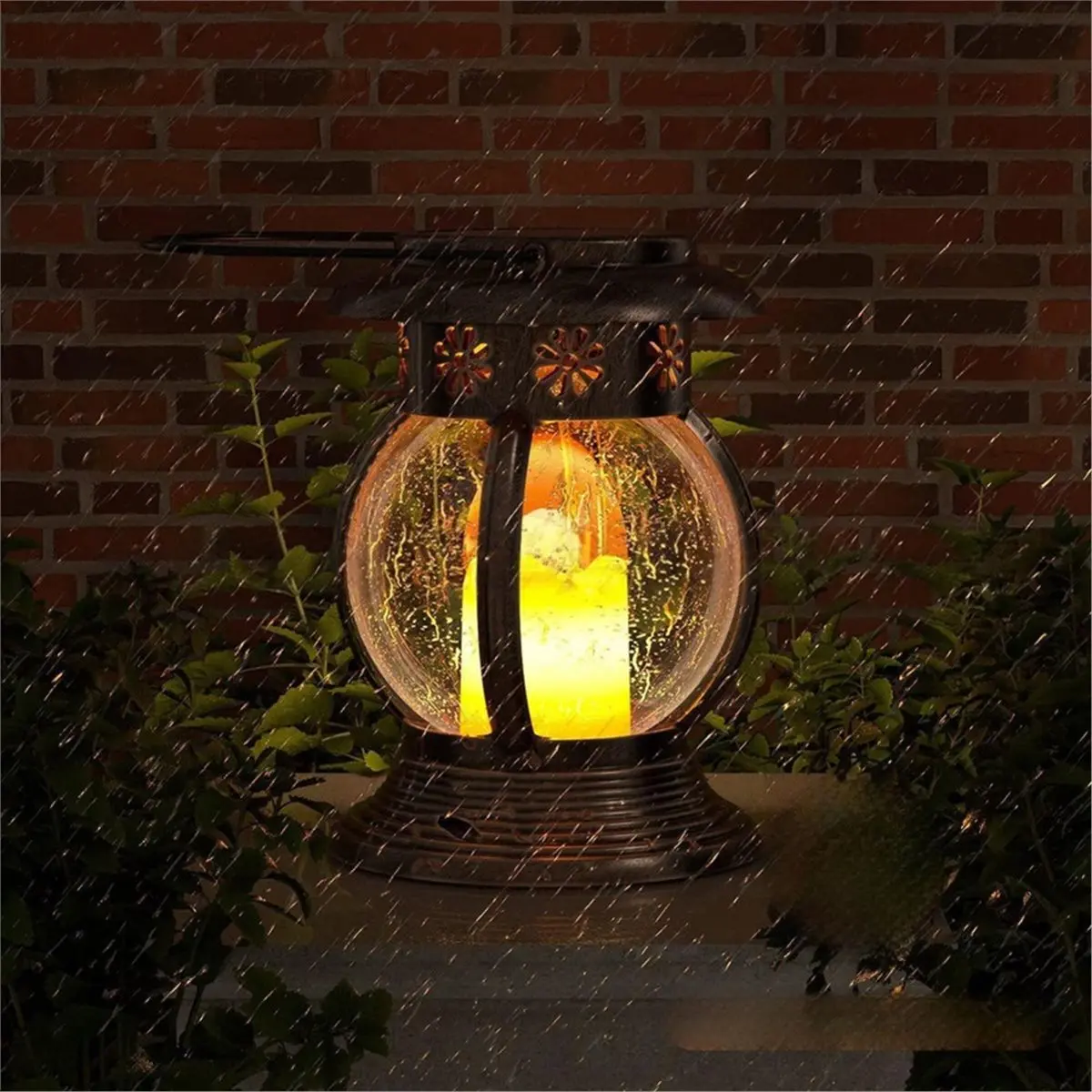 AA19 2PCS Solar Lanterns Outdoor IP44 Hanging Solar Lights Table Lamps for Patio Yard Garden and Pathway Decoration