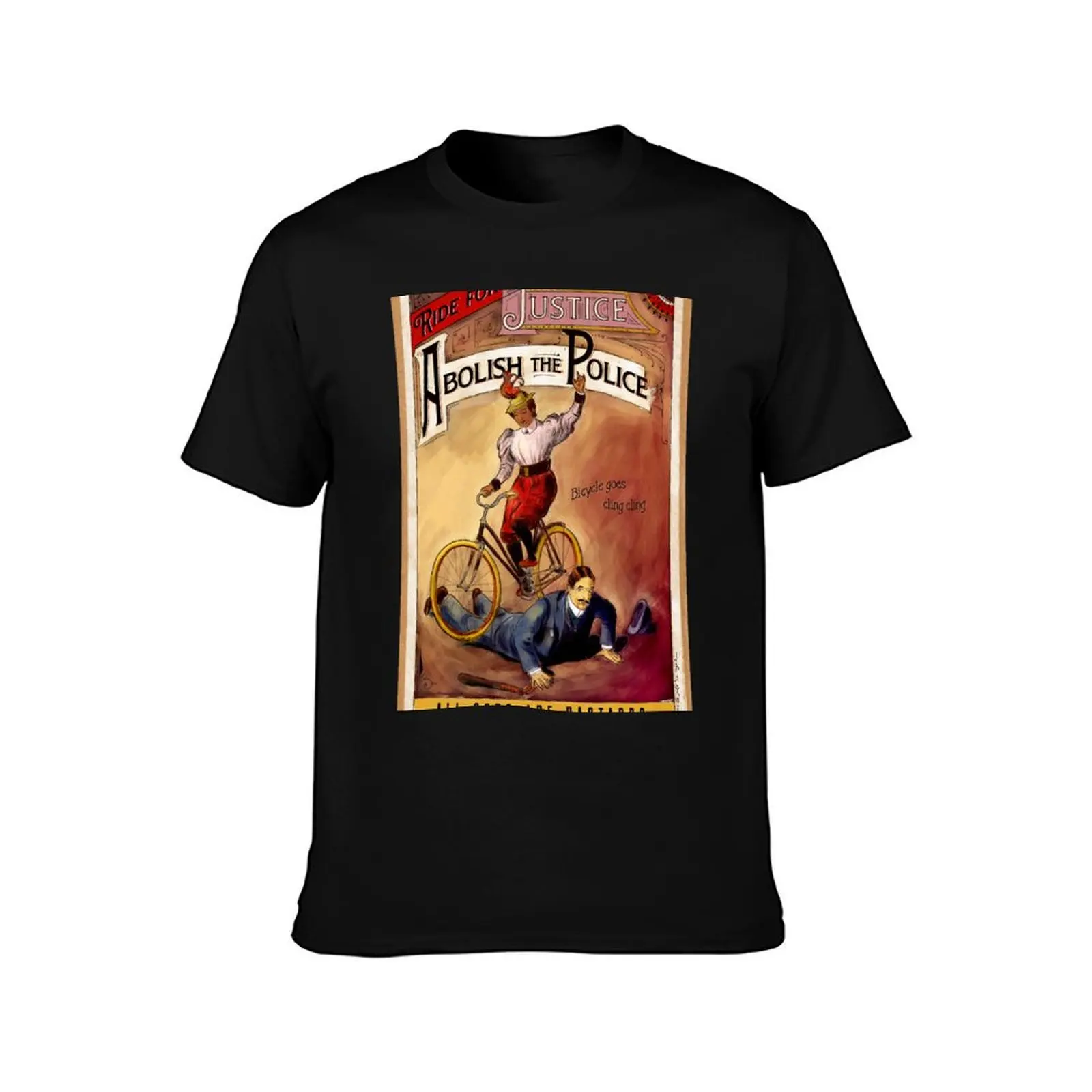 Ride for Justice - Abolish the Police T-Shirt Minimalist Casual Short Sleeve Top T-Shirt