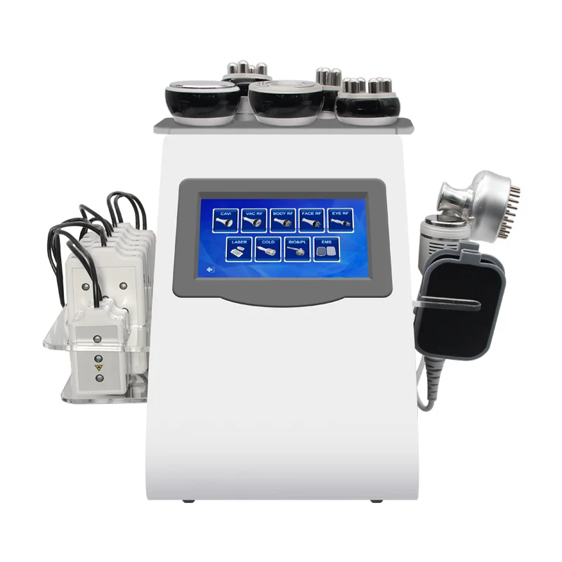 9IN1 KIM8  40K Vacuum Radio Frequency  8 Pads Laser Body Liposuction Cavitation Machine Face Lifting Body Shape EMS microcurrent