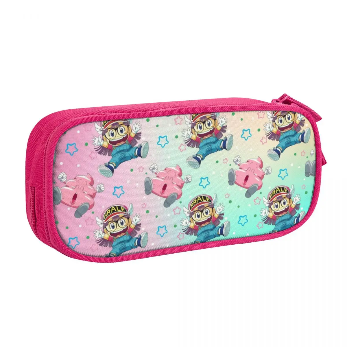 Custom Korean Arale Norimaki And Poo Pencil Cases for Boys Gilrs Dr Slump Japan Manga Large Storage Pen Box Bag Stationery