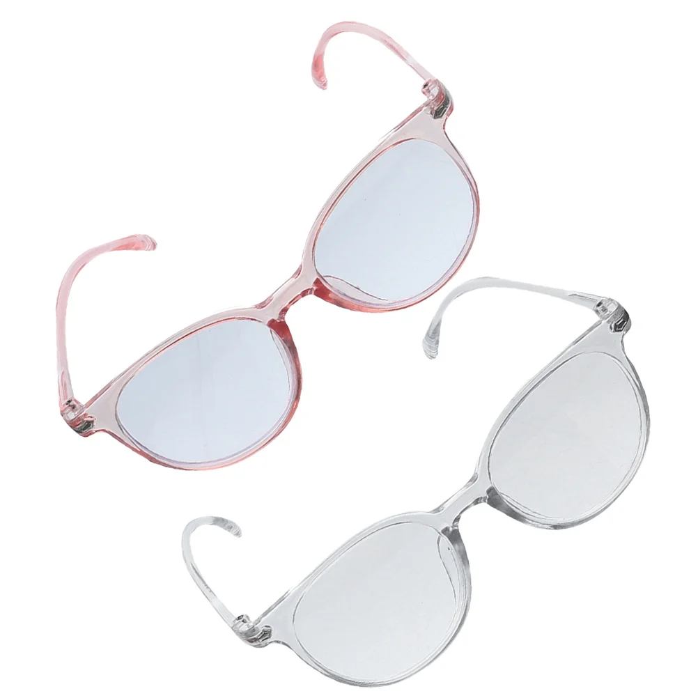 2Pcs Clear Frame Blue Light Blocking Glasses for Men Women Anti Glare Computer Eyewear Long Exposure Protection