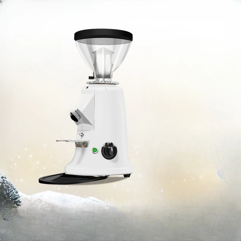 600AE Quantitative Direct Out Mill Professional Grinder Coffee Bean White