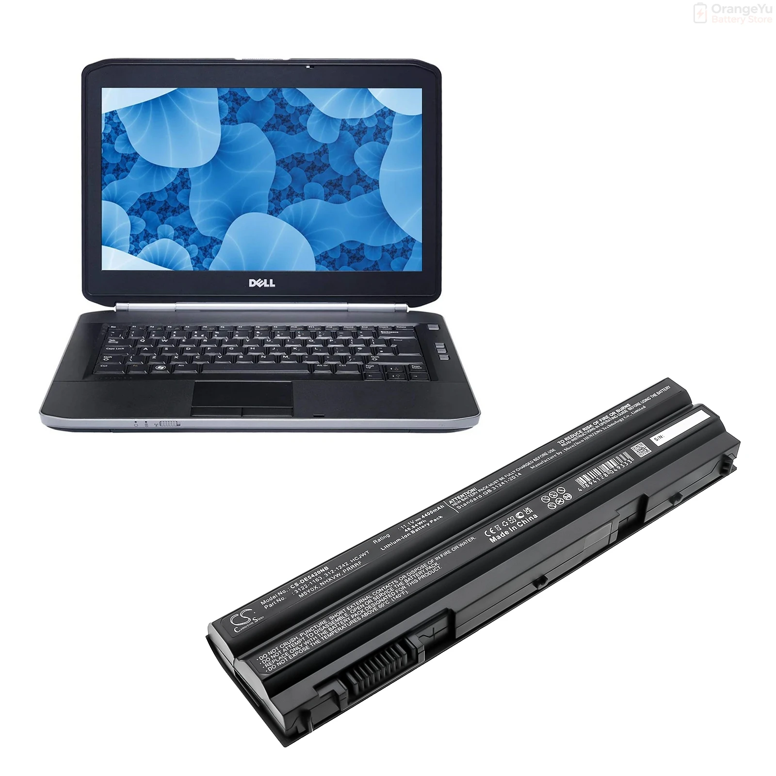 Replacement  4400mAh/6600mAh Battery for DELL Latitude E5420 E5520 15R E5420m E5430 E5520m E5530 E6420 P15f E6540 E6440 14R 5420