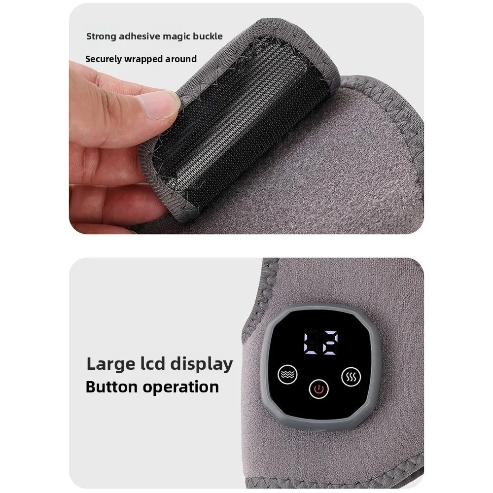 

Electric Heat And Vibration Ankle Massager 3 Vibration Modes 4 Heat Levels Foot Massager Cordless Design Infrared Hot Compress