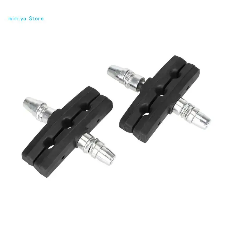 

pipi 2 Pair Mountain Bicycles Brake Block Rubber Bike V Brake Pads for Road Bicycles