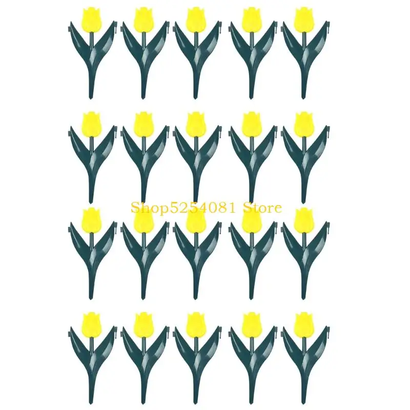 AXYC 20 Pieces Artistic Floral Border Fence Perfect For Enhancing Garden Beauty