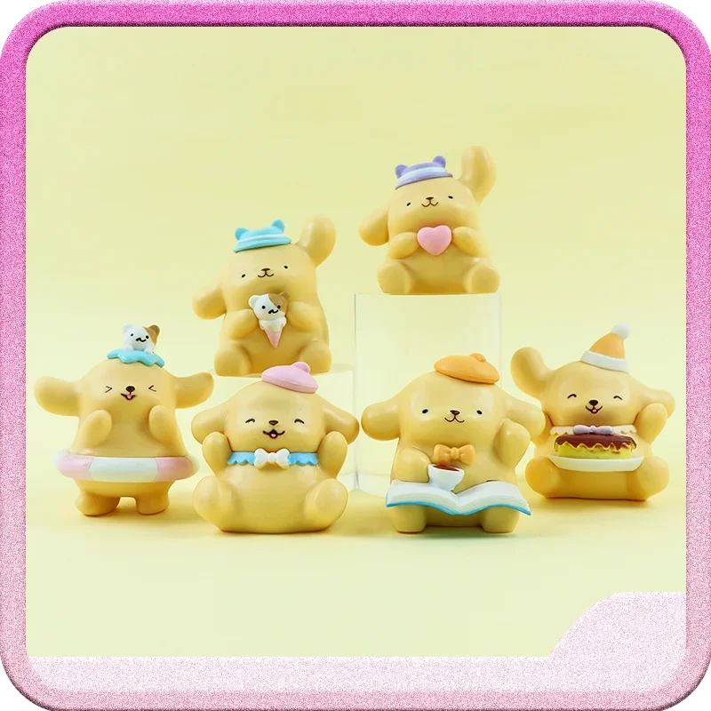 

Милая мультяшная кукла-помапурин из ПВХ конфеты, украшение для торта, праздничный подарок на день рождения, игрушка, украшение для девочки, коллекция украшений