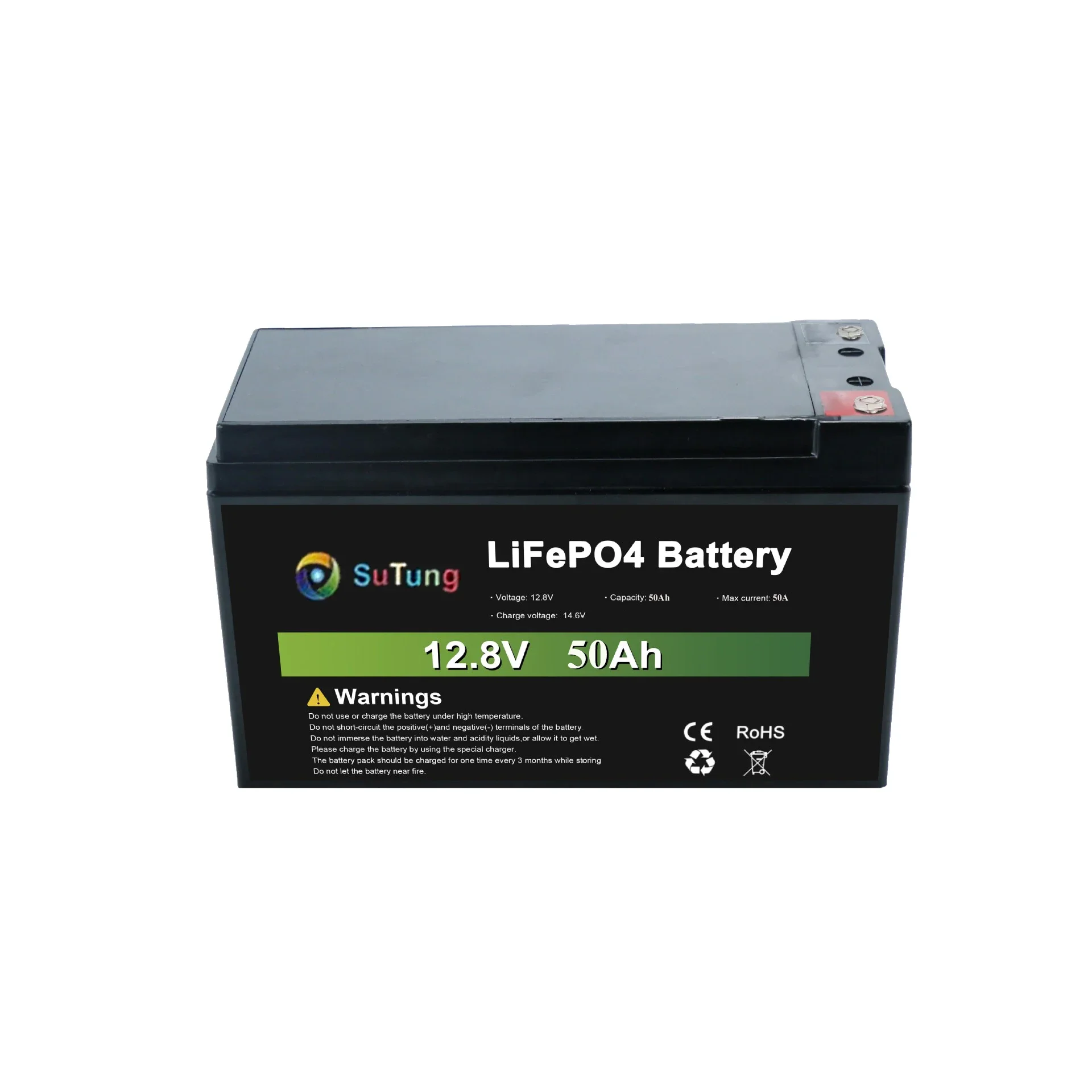 Lithium Ion Iron Phosphate Lifepo4 Solar Battery 12V 24V 48V 50Ah 100Ah 200Ah 300Ah 400Ah 10Kwh LiFePO4 Battery Stackable Cells