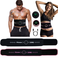 New Electric EMS Muscle Stimulator Abdominal Muscle Toner Toning Belt Abs Trainer For Back Waist Fitness Massage Slimming