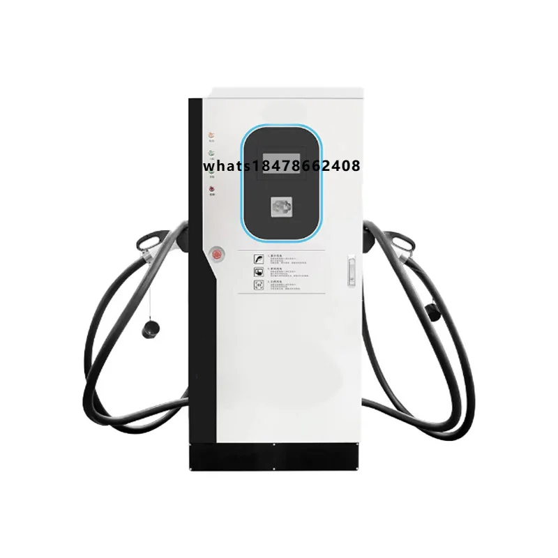 New Fast Charging Pile Commercial Industrial Electric Vehicle Charging Station LCD Screen ABS + PC Fireproof 43kW-100kW DC