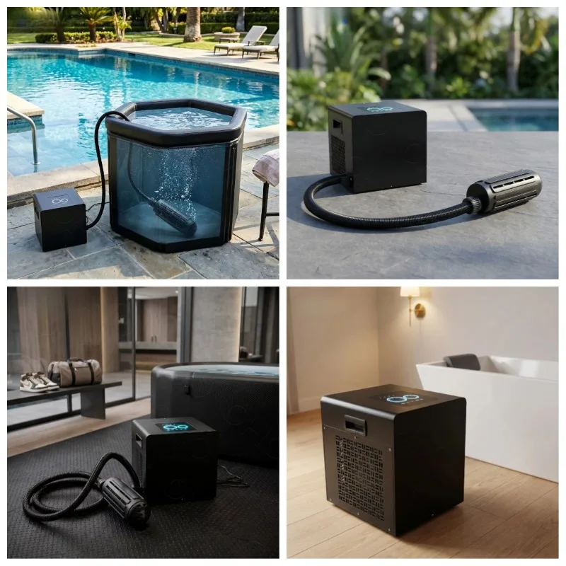 STLF OHO DropChill Home Use Water-Cooled Ice Bath Water Chiller 220V/110V R290 Refrigerant Fits Any Tubs Energy Saving Design