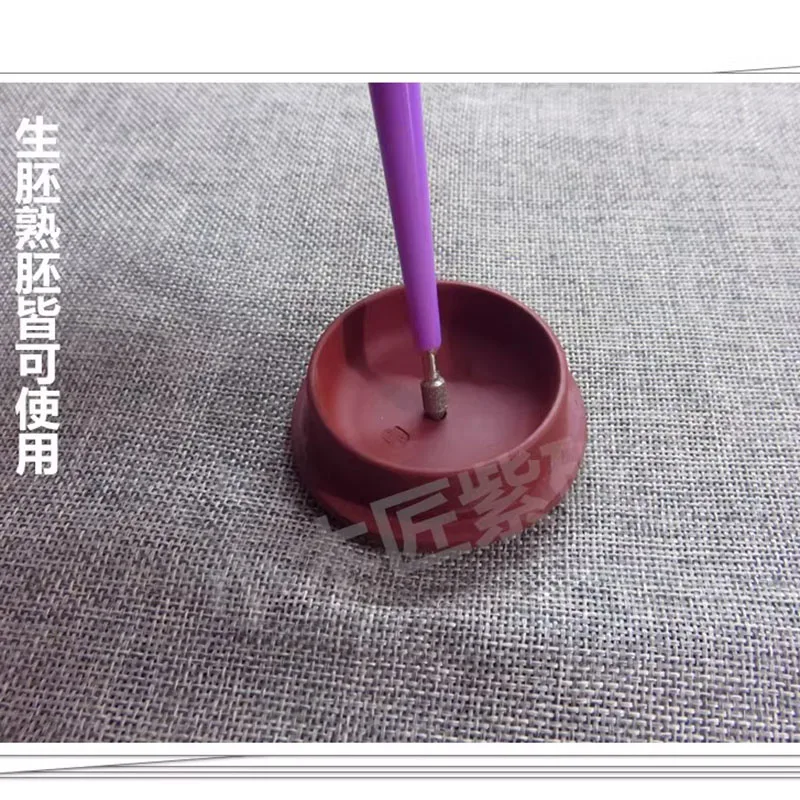 4pcs Ceramic Hole Deburring Tool, Mini Grinding Pin for Pottery Spout and Strainer Holes, Pre and Post Firing Repair Needle