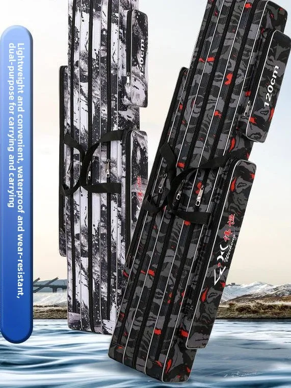 

Multi-Functional Waterproof Fiing Rod Bag Storage Bag Beach Gear Bapaable Fiing Gear Bag Saltwater Rod Storage Bag
