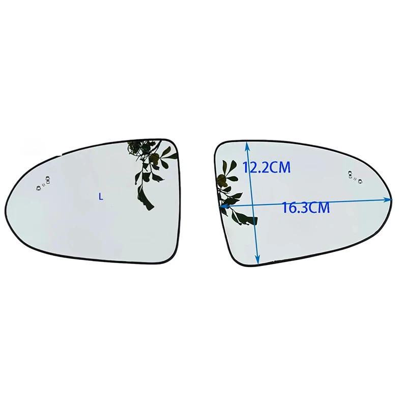 

For Hyundai SONATA 2019- 2023 Side Mirror Replacement Lens Blind Spot Heating Anti-Fog White Glass OEM 87611-L1000 87621-L100